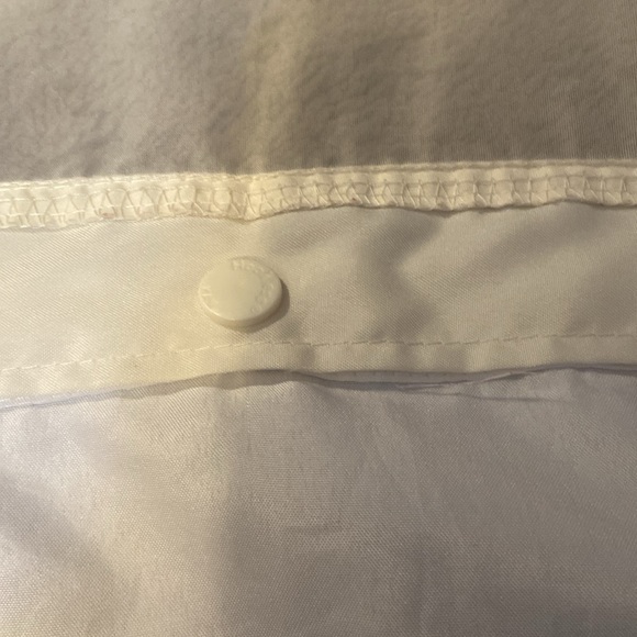 Cream Color Hookless Shower Curtain and Liner - Picture 7 of 10